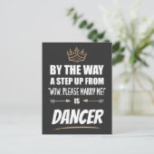 Ein Tänzer ist das Ultimate in Appeal. Funny Gift Postkarte (Stehend Vorderseite)