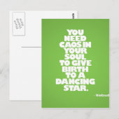 Ein tänzerischer Star Postkarte (Vorne/Hinten)