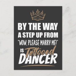 Ein Tanzkünstler ist das Ultimate in Appeal. Gesch Postkarte