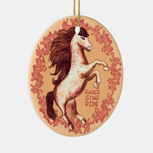 Ein Tanzpferd Keramikornament (Rechts)