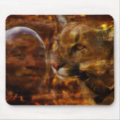 Ein tapferer Krieger in Südafrika Mousepad (Vorne)