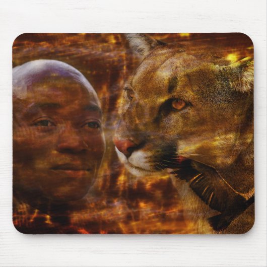 Ein tapferer Krieger in Südafrika Mousepad (Vorne)