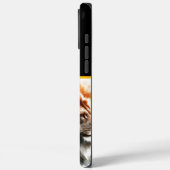 Ein tapferer Krieger steht unter den Bestien Case-Mate iPhone Hülle (Rückseite / Links)