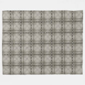 Ein Tartan aus grauem Schach Fleecedecke (Vorderseite (Horizontal))