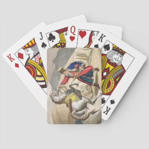 Ein Tartar mit seinem Pferd, graviert vom Thierry  Spielkarten