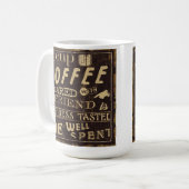 Ein Tasse Kaffee geteilt mit einem Freund (Vorderseite Links)