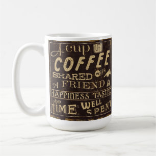 Ein Tasse Kaffee geteilt mit einem Freund