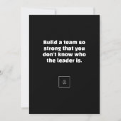 Ein Team aufbauen Einladung (Vorderseite)