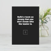 Ein Team aufbauen Einladung (Stehend Vorderseite)