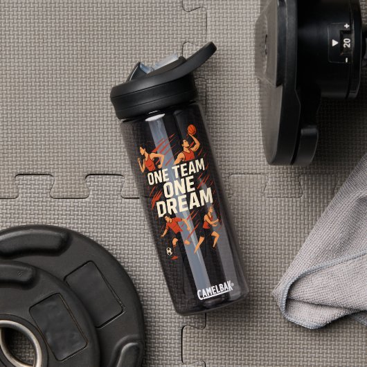 EIN TEAM, EIN TRAUM - Motivierend Wasserbecken Trinkflasche (Fitnessstudio (gedreht))