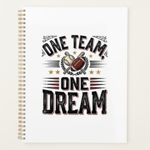Ein Team Ein Traum Vintage Sportteam Shirt_1 Planer