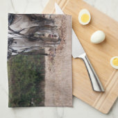 Ein Team von Percheron Geschirrtuch (Viertel Falte)