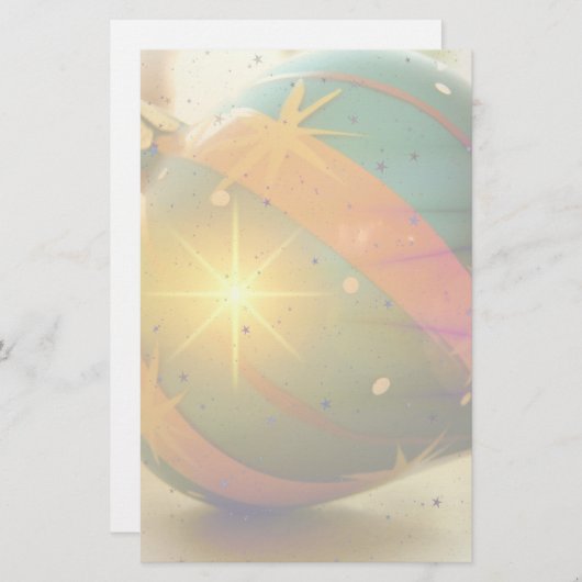 Ein Teardrop geformt Weihnachtsschmuck Briefpapier (Vorne/Hinten)