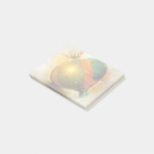 Ein Teardrop geformt Weihnachtsschmuck Post-it Klebezettel (angewinkelt)