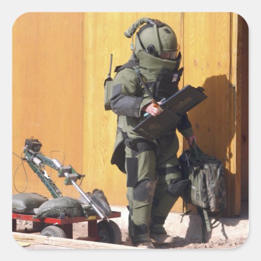 Ein Techniker Quadratischer Aufkleber (Vorderseite)