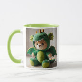 Ein Teddybär im Drachenkostüm. Tasse (Links)