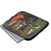 Ein Tee-Party (Öl auf Leinwand) Laptopschutzhülle (Vorne Knopf)
