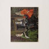 Ein Tee-Party (Öl auf Leinwand) Puzzle (Vertikal)