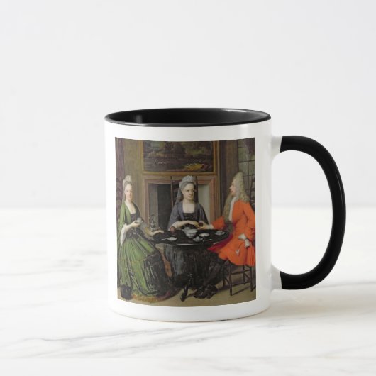 Ein Tee-Party (Öl auf Leinwand) Tasse (Rechts)