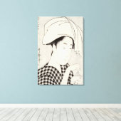 Ein Teehaus in Ryogoku Leinwanddruck (Insitu (Holzboden))