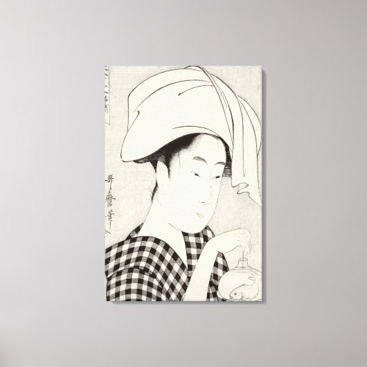 Ein Teehaus in Ryogoku Leinwanddruck (Vorderseite)