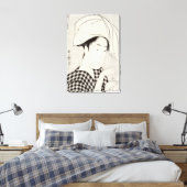 Ein Teehaus in Ryogoku Leinwanddruck (Insitu (Schlafzimmer))