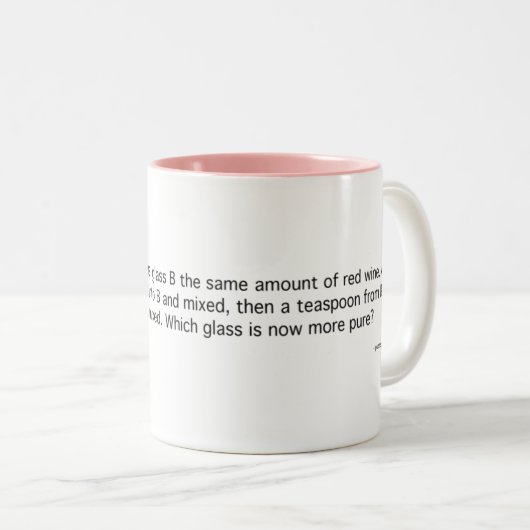 Ein Teelöffel Weine Zweifarbige Tasse (VorderseiteRechts)