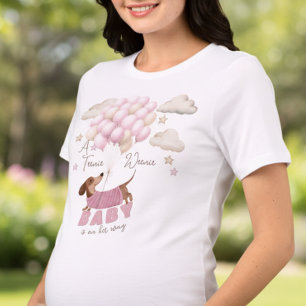 Ein Teenie Weenie Baby Mädchen Schwangerschaftsank Tri-Blend Shirt