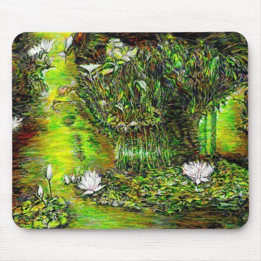 Ein Teich mit unreinen Gedanken Mousepad (Vorne)