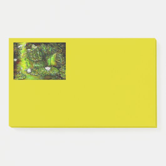 Ein Teich mit unreinen Gedanken Post-it Klebezettel (Vorderseite)