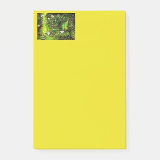 Ein Teich mit unreinen Gedanken Post-it Klebezettel (Vorderseite)