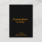 Ein Teigwaren-Fest ATC Visitenkarte (Rückseite)