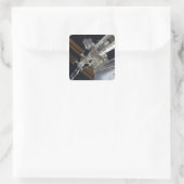 Ein Teil der Internationalen Raumstation 3 Quadratischer Aufkleber (Tasche)
