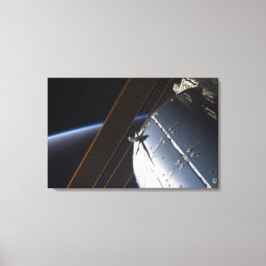 Ein Teil der Internationalen Raumstation Leinwanddruck (Vorderseite)