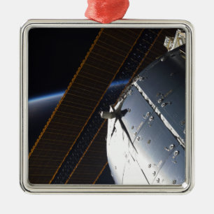 Ein Teil der internationalen Weltraumstation Silbernes Ornament