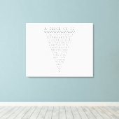 Ein Teil der Pi-Zahlen Leinwanddruck (Insitu (Holzboden))