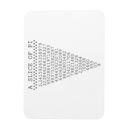 Ein Teil der Pi-Zahlen Magnet (Vertikal)