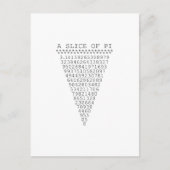 Ein Teil der Pi-Zahlen Postkarte (Vorderseite)