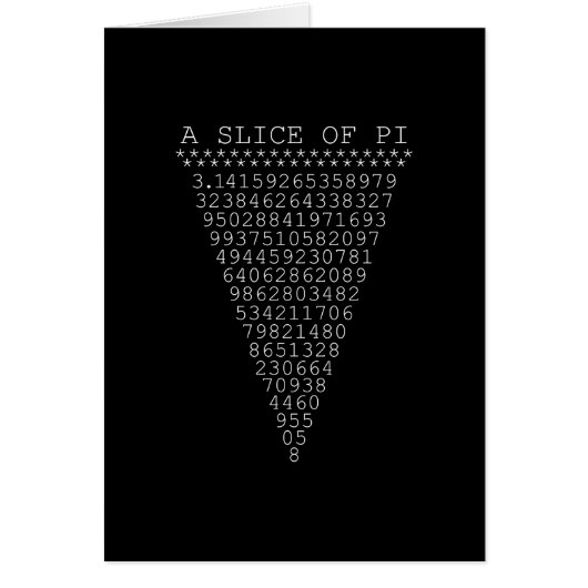 Ein Teil der Pi-Ziffern (Vorne)