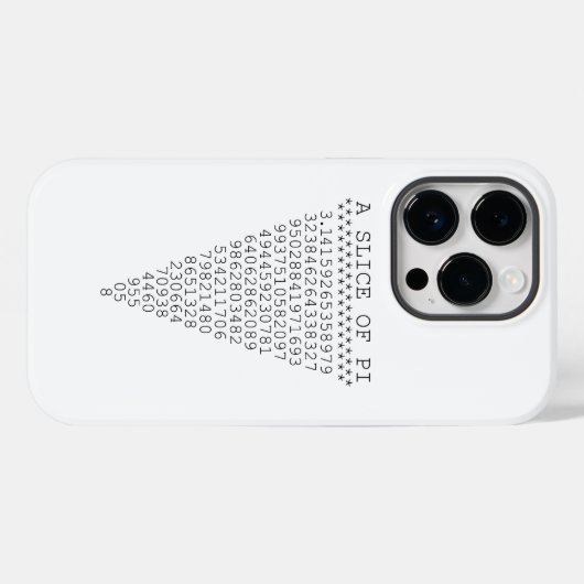 Ein Teil der Pi-Ziffern Case-Mate iPhone Hülle (Rückseite (Horizontal))