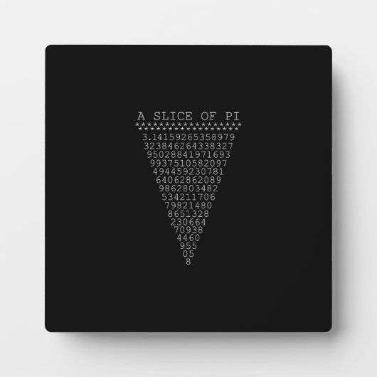 Ein Teil der Pi-Ziffern Fotoplatte (Vorderseite)