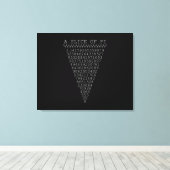 Ein Teil der Pi-Ziffern Leinwanddruck (Insitu (Holzboden))