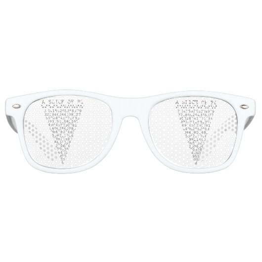 Ein Teil der Pi-Ziffern Sonnenbrille (Vorderseite)