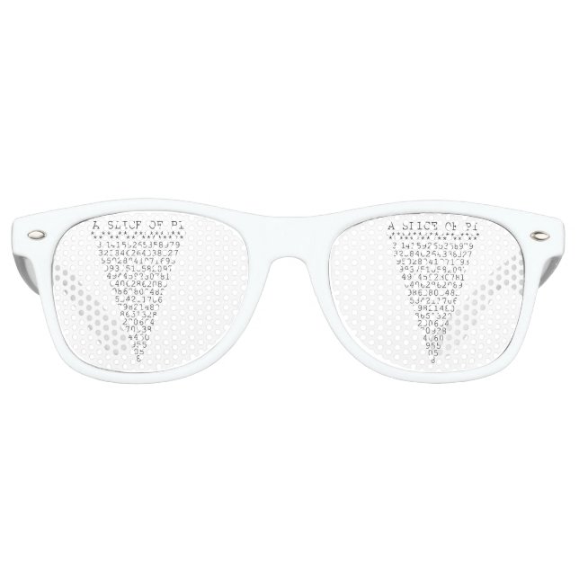 Ein Teil der Pi-Ziffern Sonnenbrille (Vorderseite)