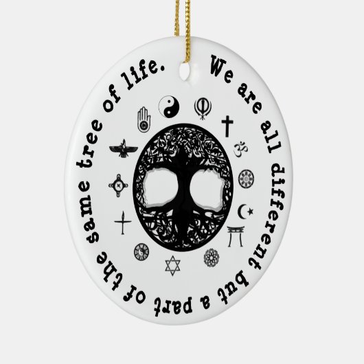 Ein Teil desselben Baumes des Lebens Keramik Ornament (Rechts)