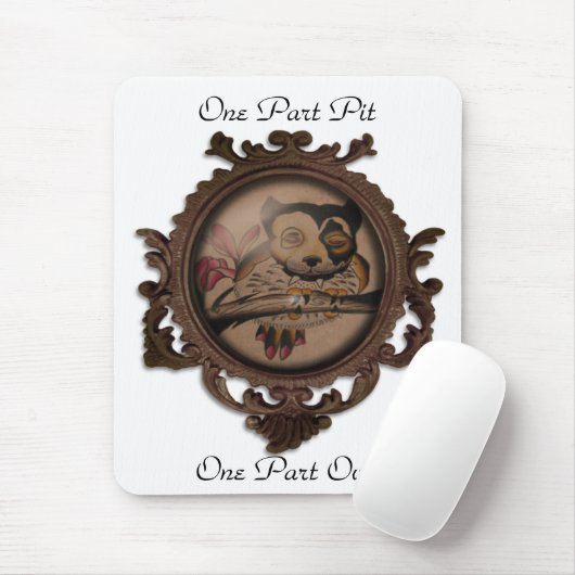 Ein Teil-Grube, ein Teil-Eule Mousepad (Mit Mouse)