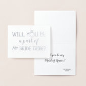 Ein Teil meines Brautstamms | Funny Bridesmaid Folienkarte (Anzeige)