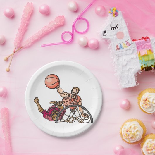 Ein Teller auf einem Basketball (Party)