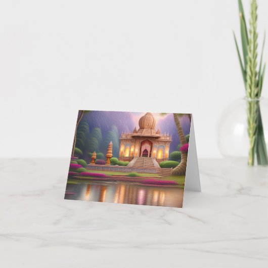 Ein Tempel ist ein Ort der Verehrung und der spiri (Vorderseite)