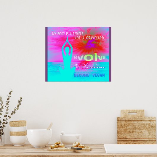 Ein Tempel - Poster. Poster (Küche)